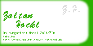 zoltan hockl business card